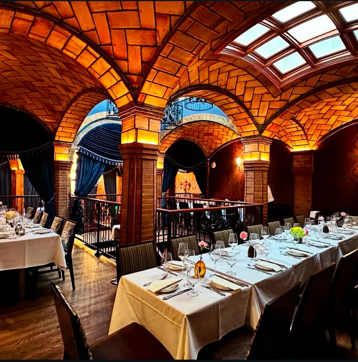 Mezzanine dining at Mōli Greenwich